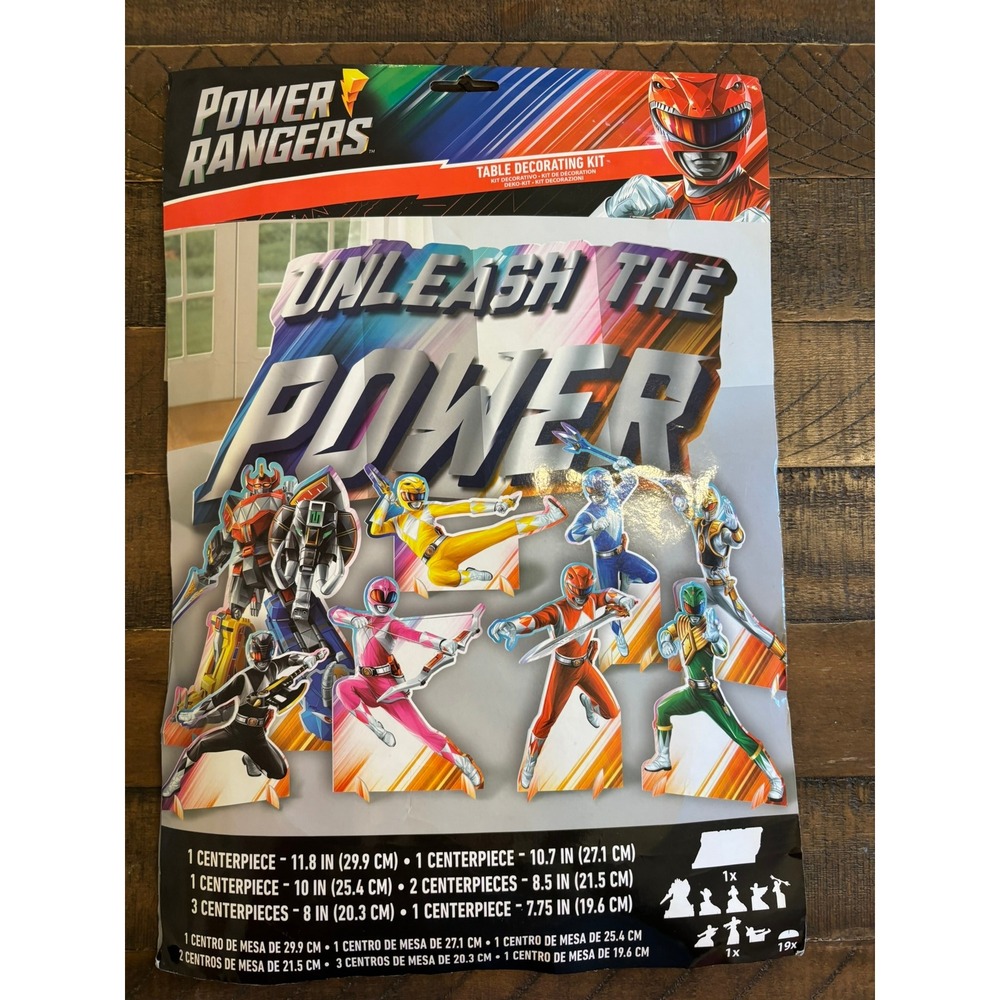 NEW Power Rangers Table Decorating Kit Multicolor 27pc Centerpiece 280174